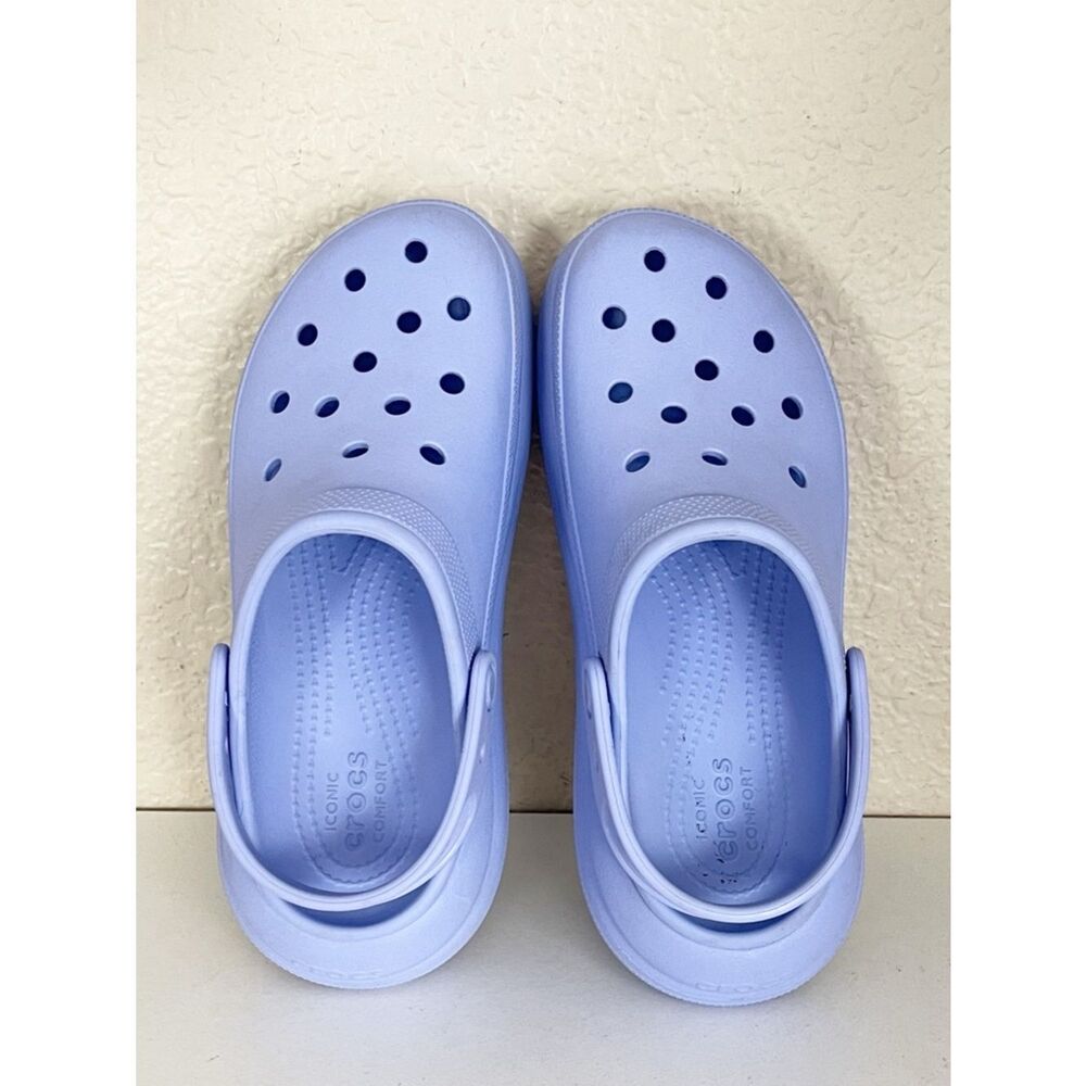 Crocs Classic Crush Clog Moon Jelly in Platform Clog in lavender - Picture 3 of 10
